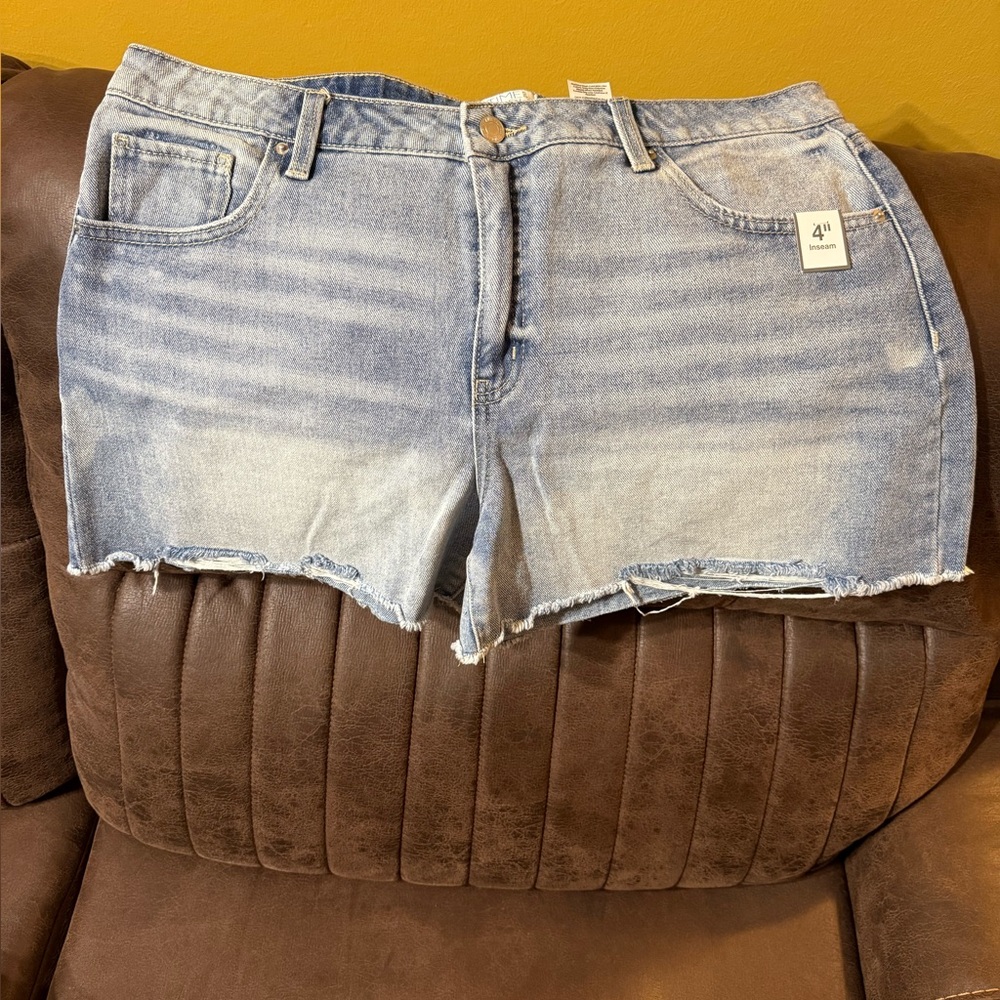 Time and Tru Light Blue Jean Shorts
